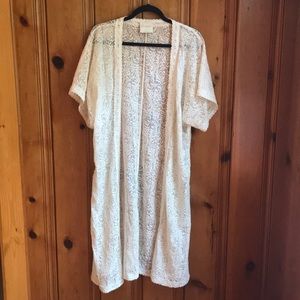 Urban outfitters line & dot lace duster size small